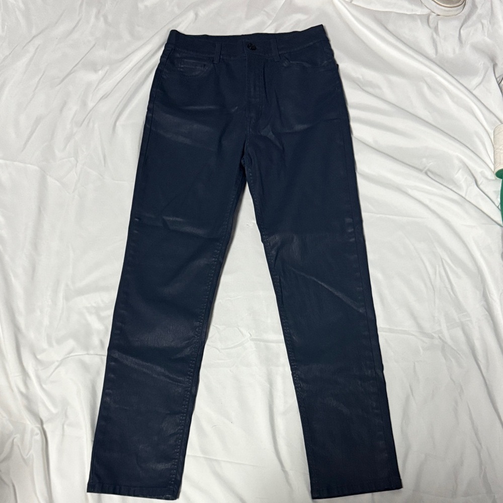 Massimo Dutti Navy Skinny Pants